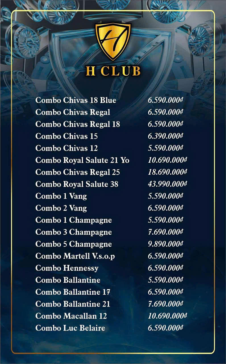 Menu H Club trang 10